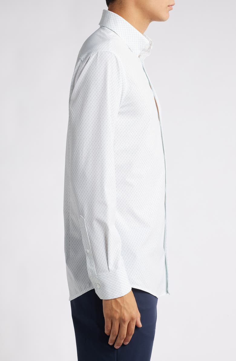 Mizzen+Main Leeward Trim Fit Print Performance Button-Up Shirt, Alternate, color, 