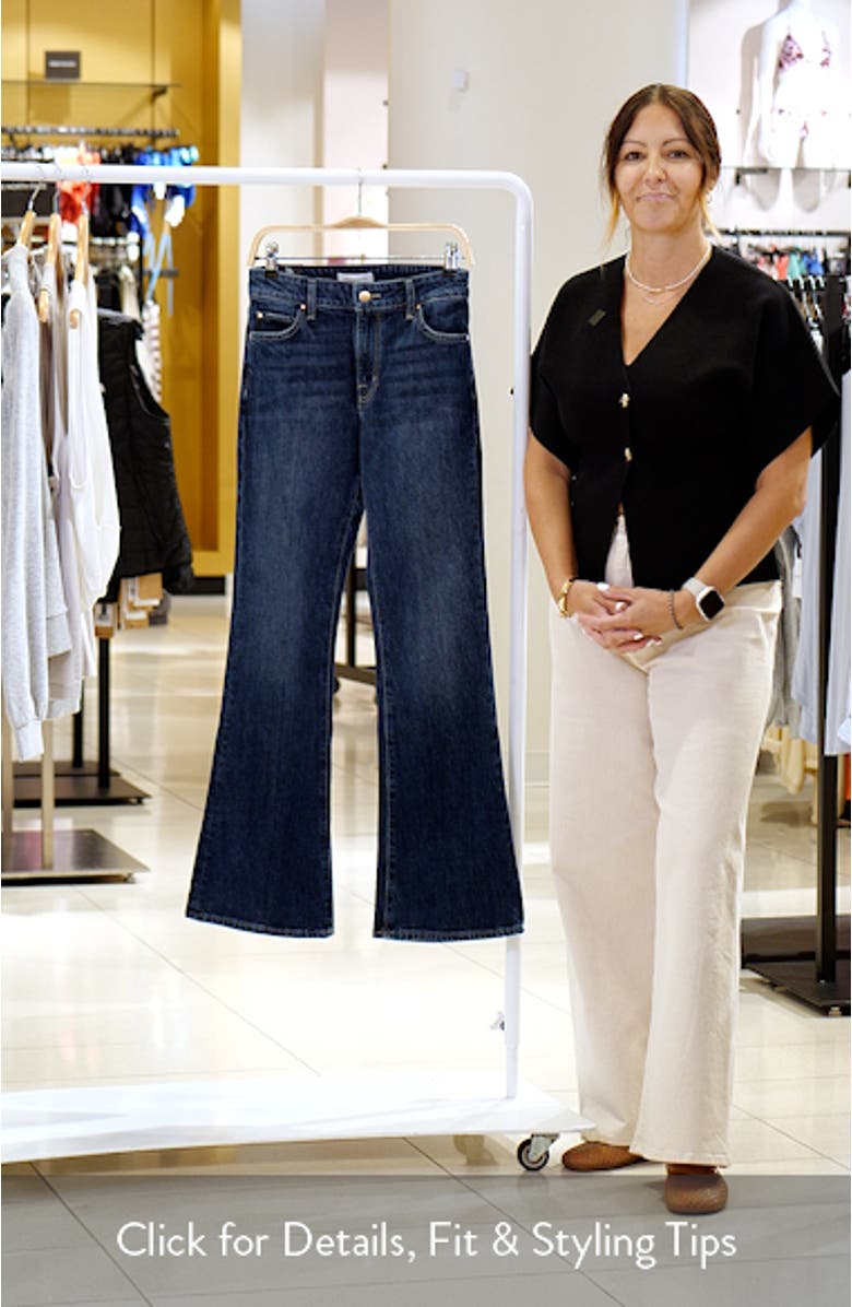 Stretch Denim Flare Leg Jeans, sales video thumbnail