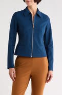 Lafayette 148 New York Zip Front Tailored Jacket