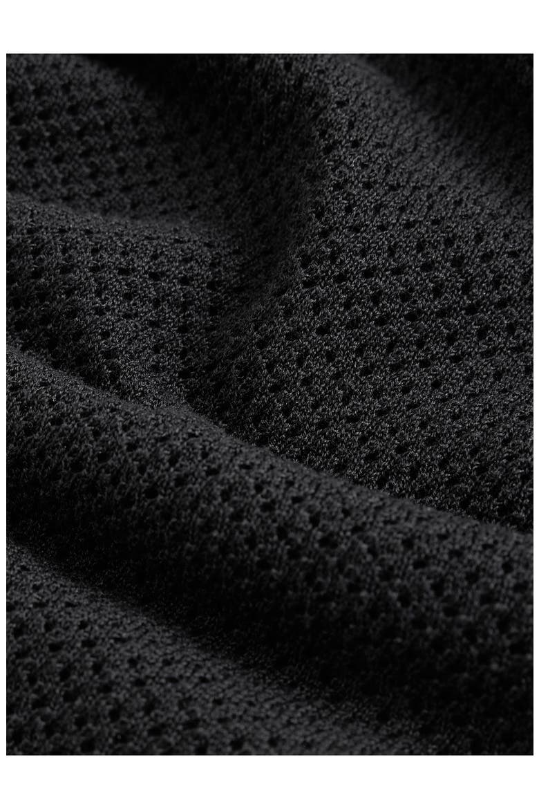 Marvin Mesh Sweater Shorts, Alternate, color, BLACK
