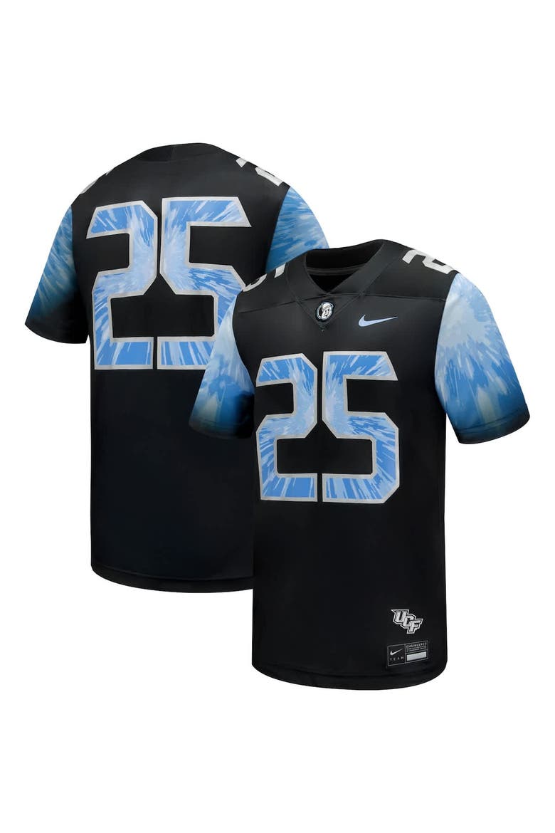Men's Nike #25 Black UCF Knights 2025 Space Game Football Game Jersey, Alternate, color, Black