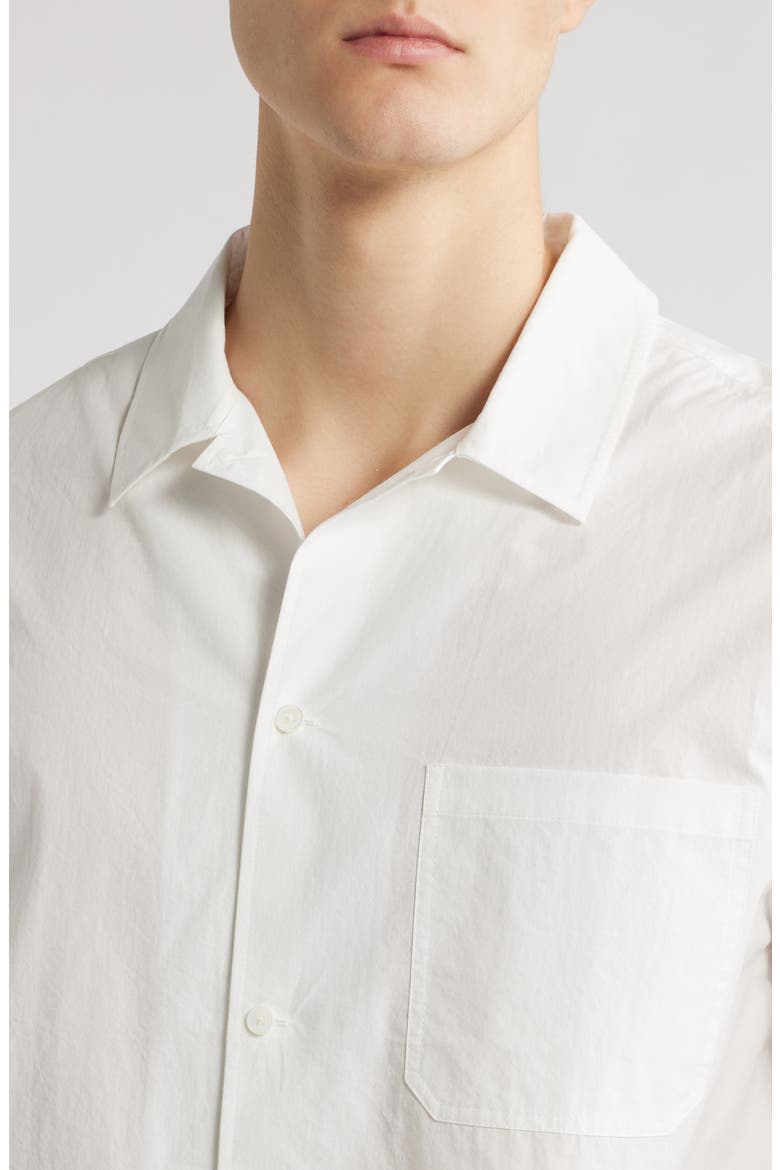 Short Sleeve Button-Up Shirt, Alternate, color, NATURAL