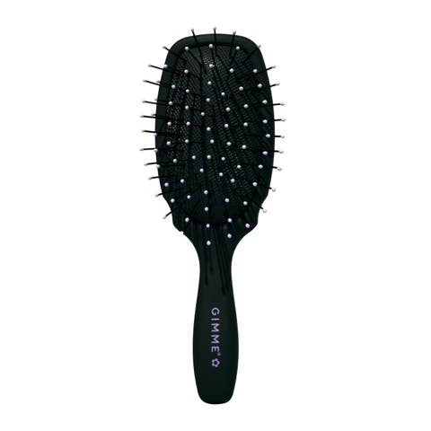 Mini Travel Detangler Brush with Anti-Static, Heat-Resistant & Flexible Nylon Bristle