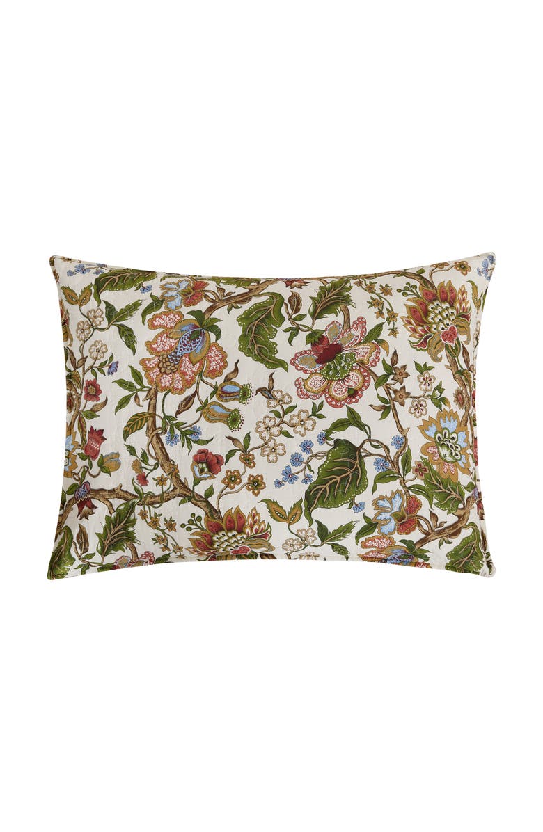 C&F Home Amara Cotton Floral Quilt Set  - Reversible and Machine Washable, Alternate, color, Orange
