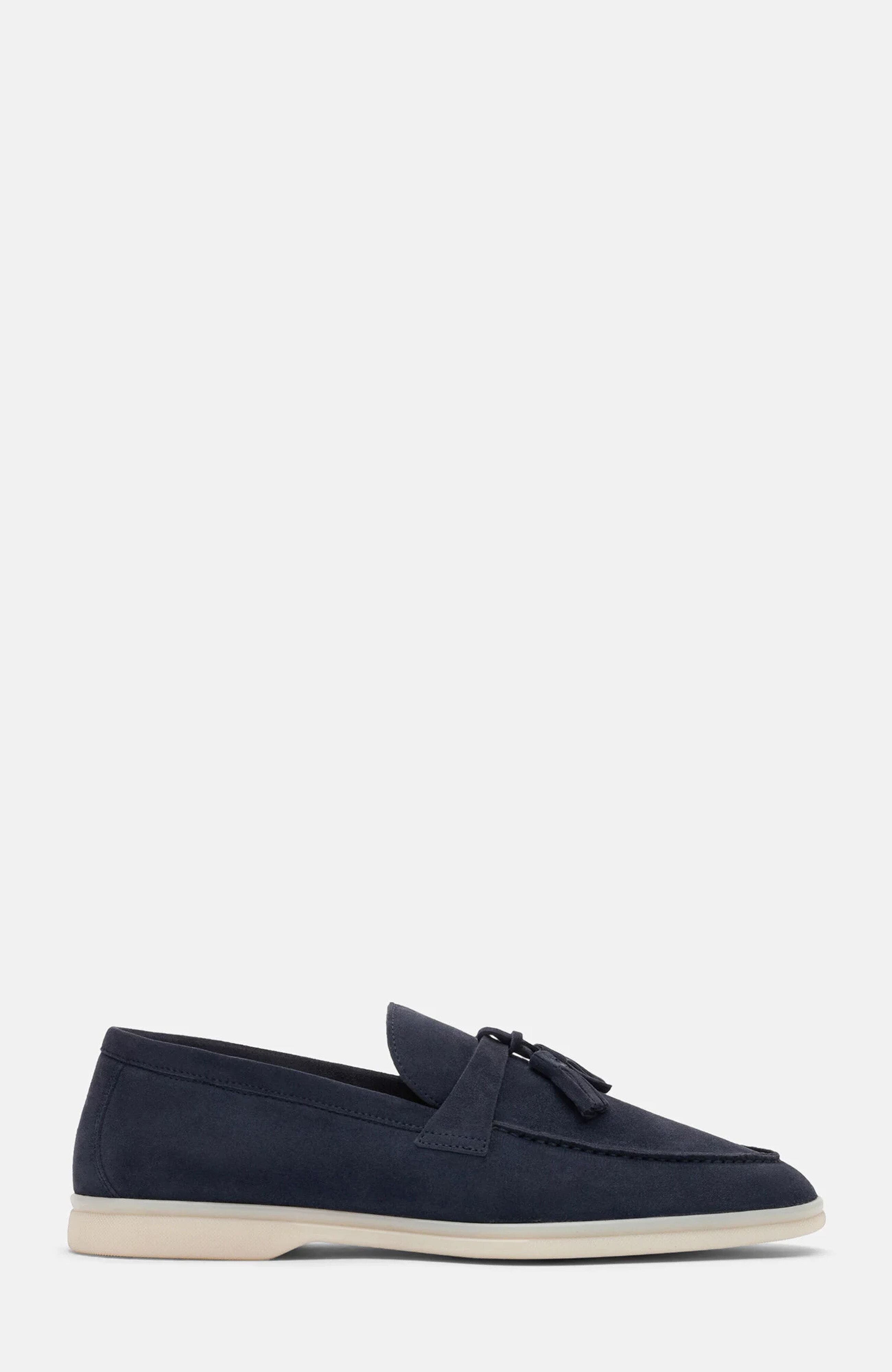 Leandro Loafers, Alternate, color, Blue - Suede