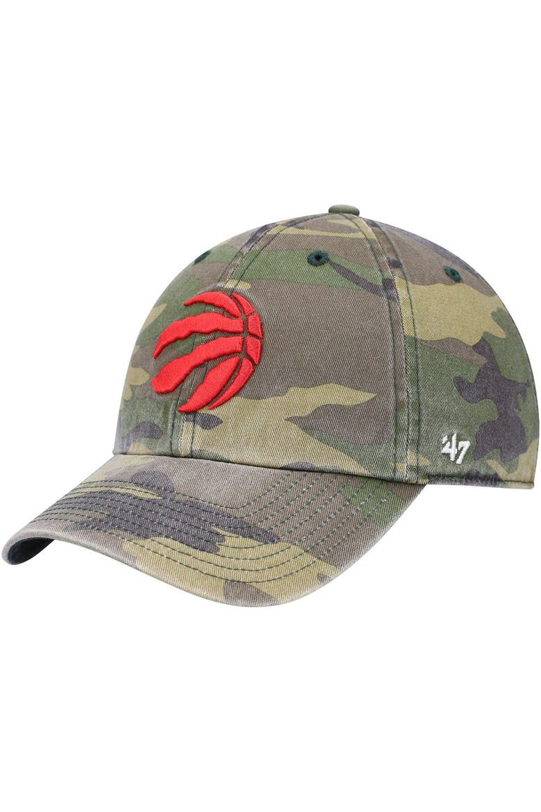 Men's '47 Camo Toronto Raptors Clean Up Adjustable Hat, Main, color, Camo