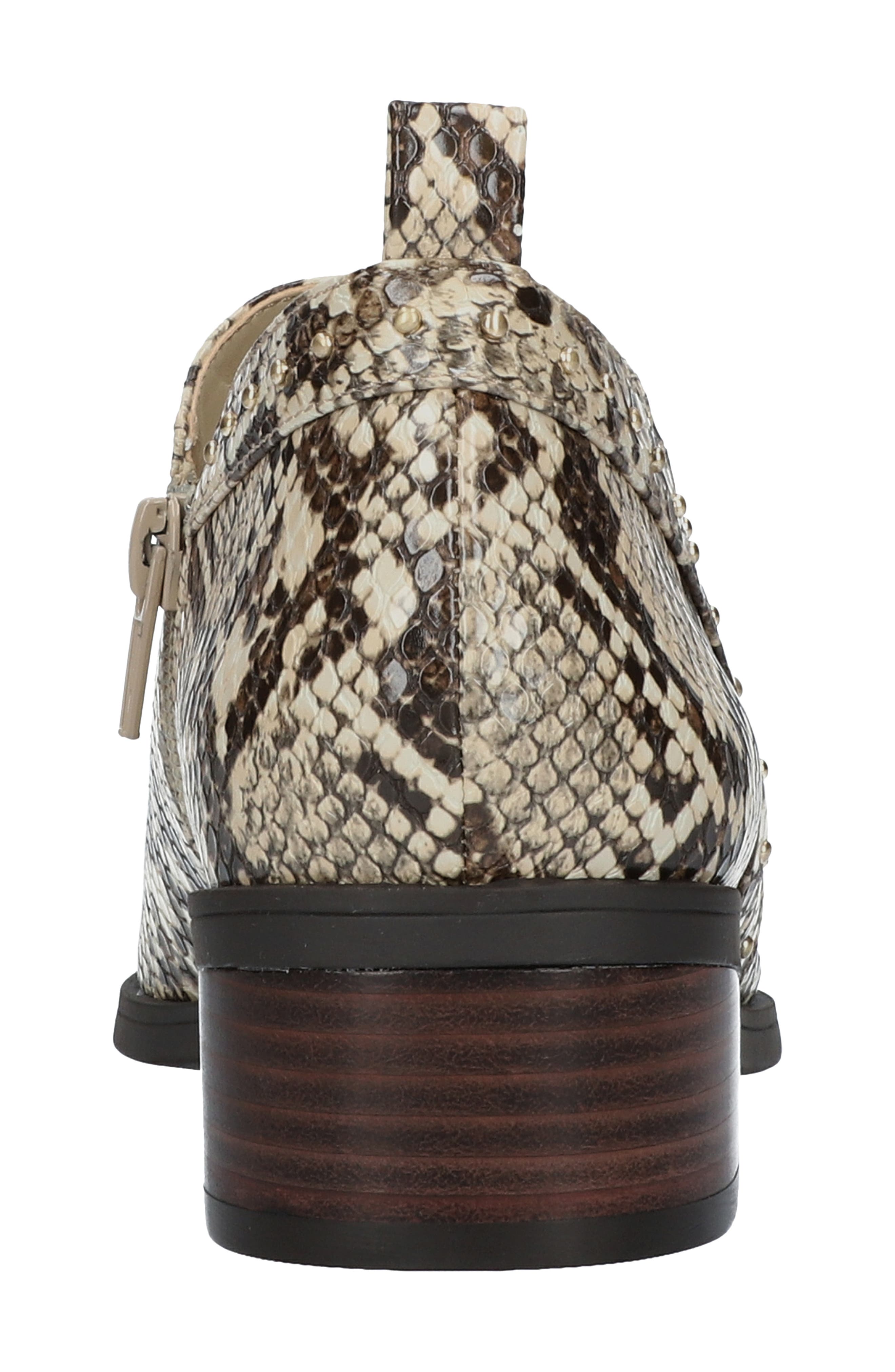 Lorraine Studded Bootie, Alternate, color, TAUPE SNAKE PRINT FAUX LEATHER