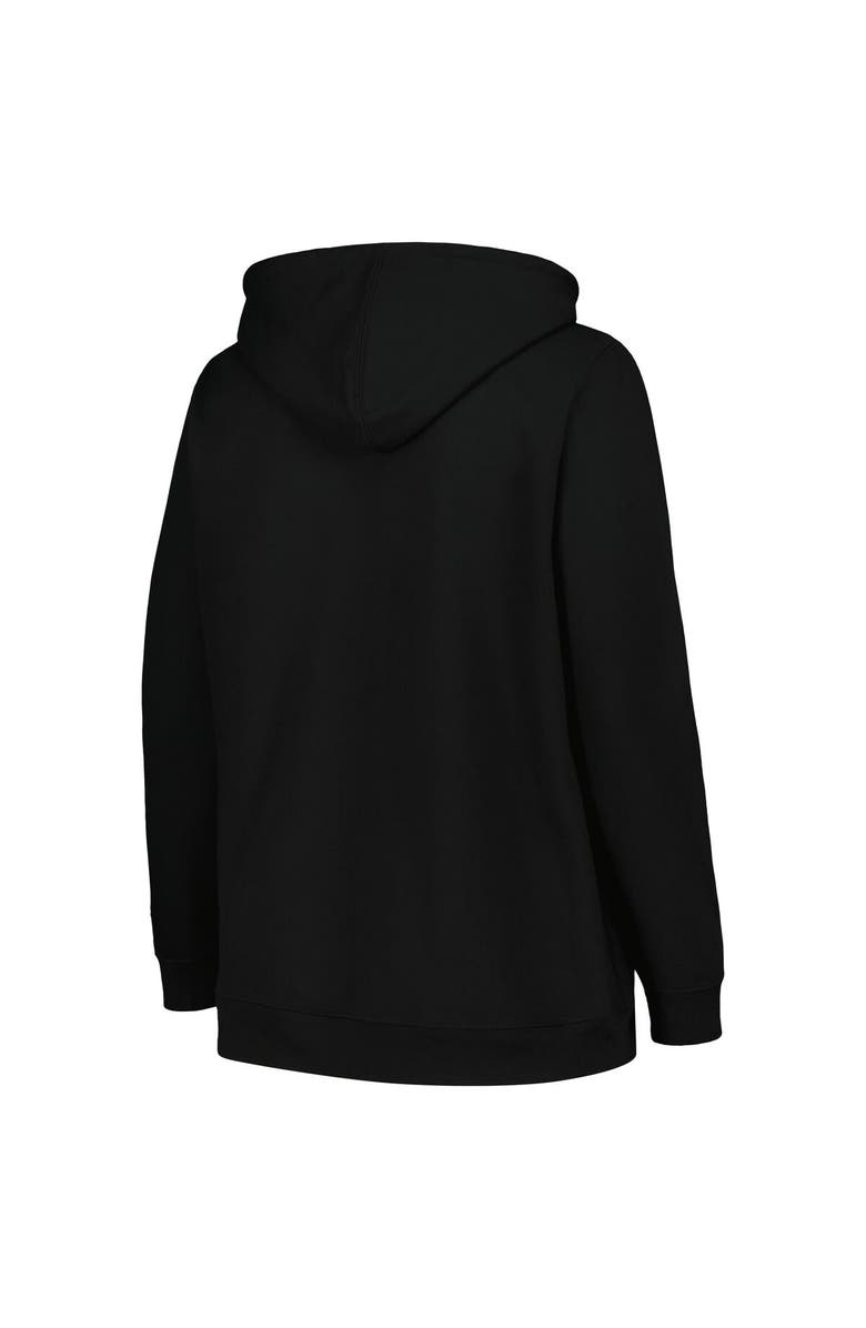 Champion Women's Champion Black Ohio State Buckeyes Plus Size Heart & Soul Notch Neck Pullover, Alternate, color, 