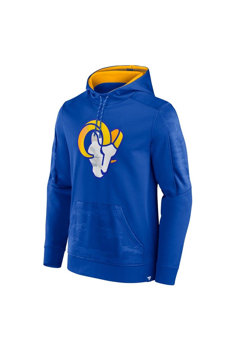 Men's Fanatics Branded Royal Los Angeles Rams On The Ball Pullover Hoodie, Alternate, color, Royal