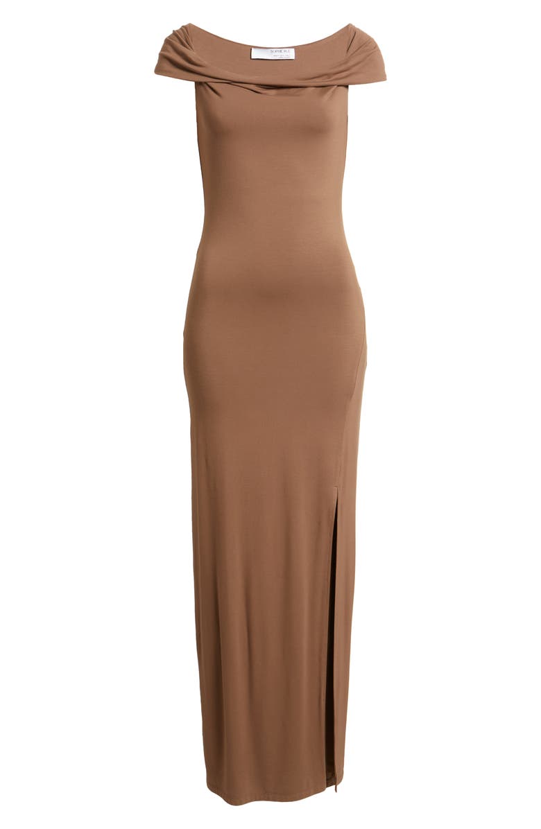 Sophie Rue Arlette Twist Off the Shoulder Maxi Dress, Alternate, color,