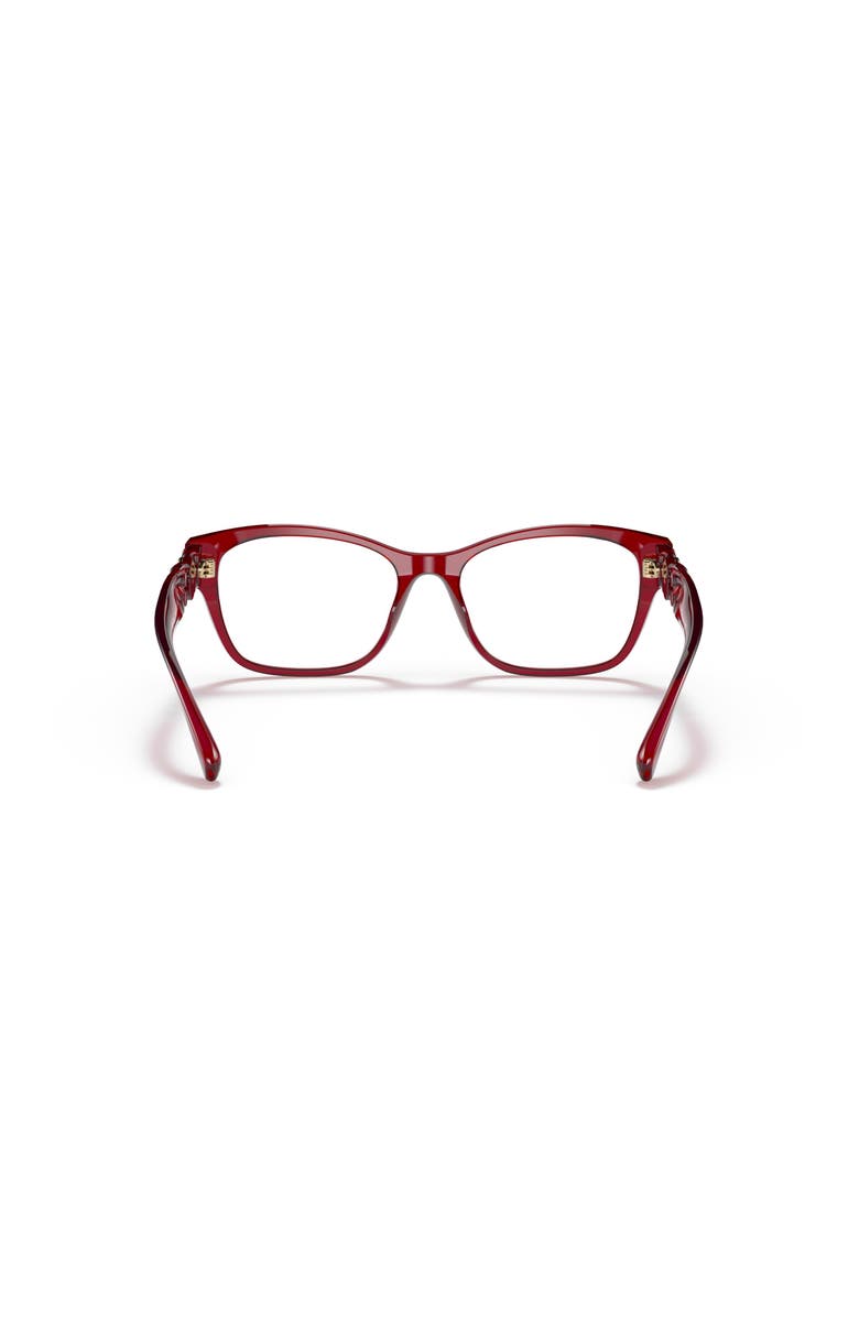 Versace 54mm Phantos optical glasses, Alternate, color, Red