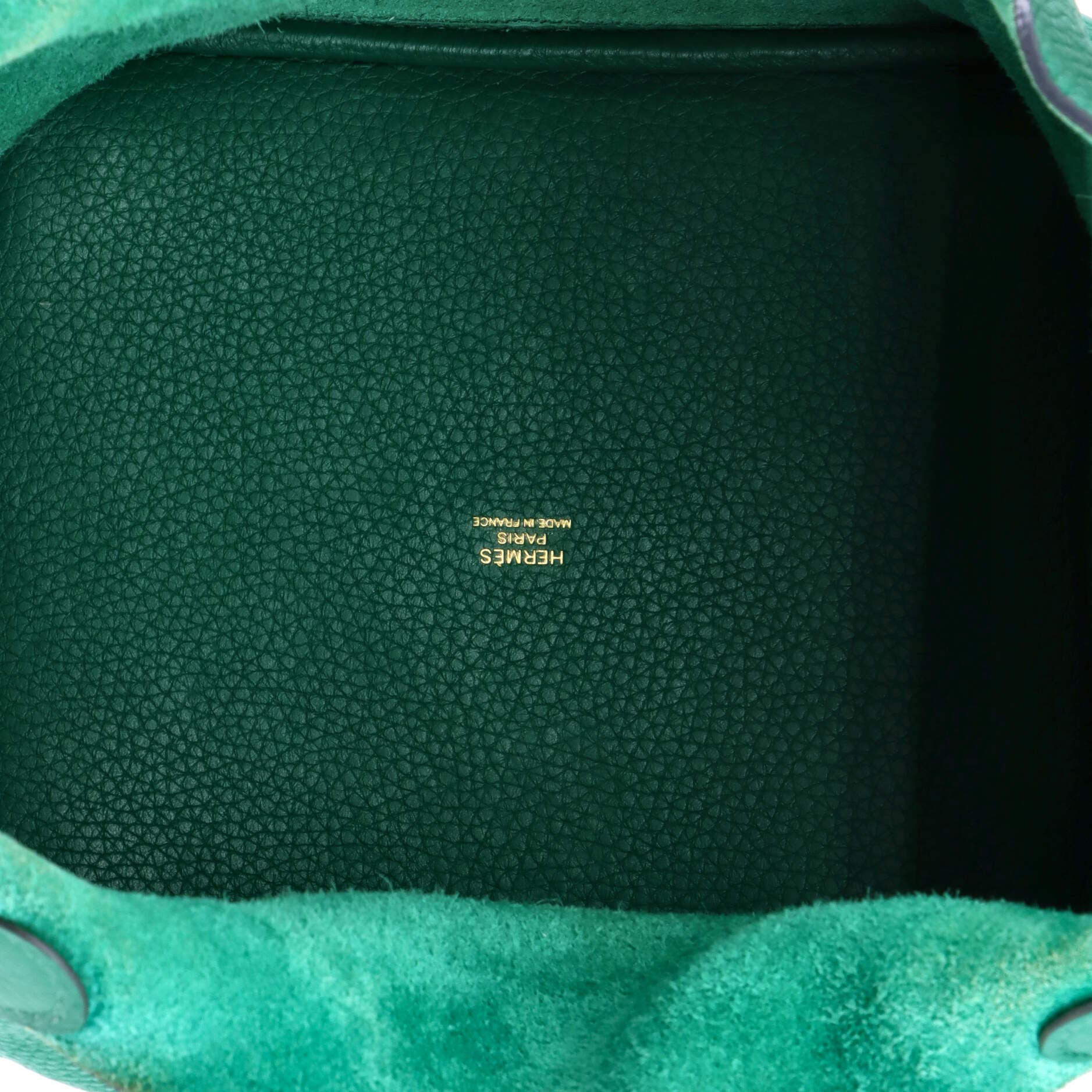 Pre-Owned Hermes Picotin Lock Bag Clemence MM, Alternate, color, Vert Vertigo