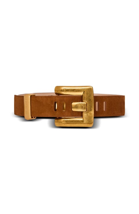 Anthem belt in suede leather