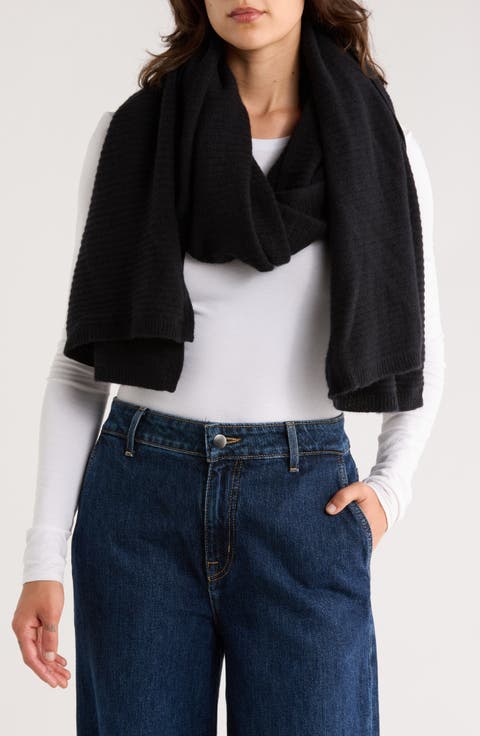 Cashmere Rib Scarf