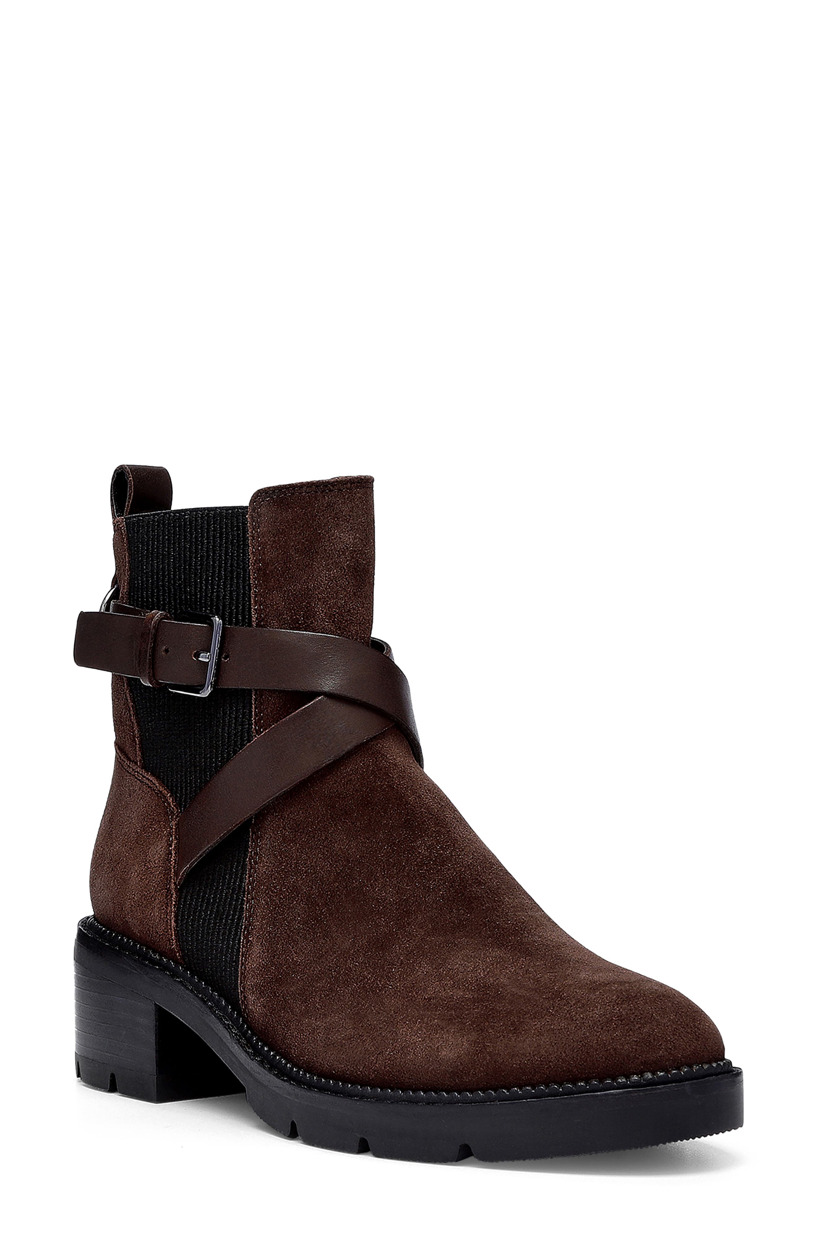 Savvy Lug Bootie, Main, color, DARK BROWN