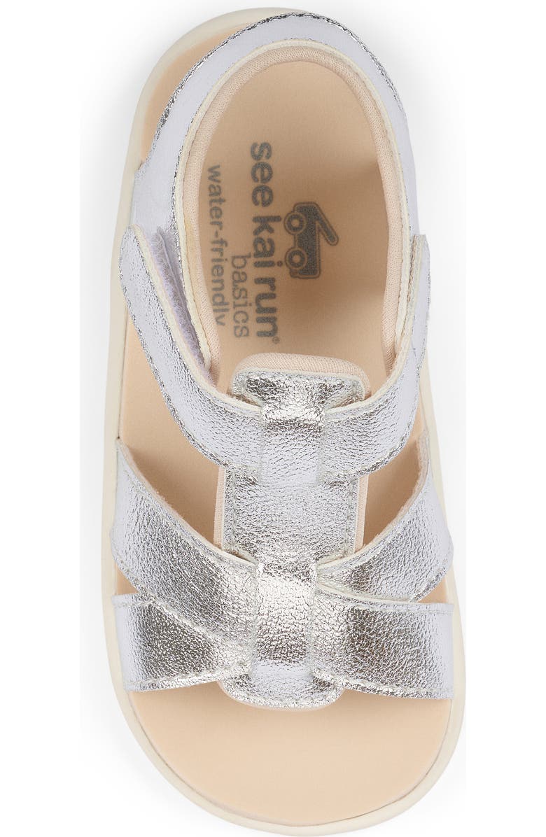 See Kai Run Kids' Shayna Sandal, Alternate, color, Silver Metallic
