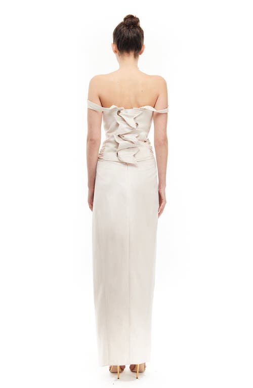 Mother Of All Olive Maxi Dress In Beige