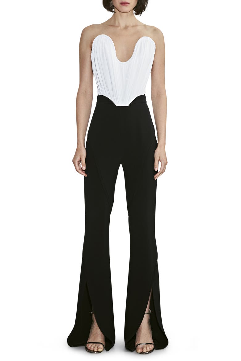 Holly Cording Bustier Top, Alternate, color, OPTIC WHITE