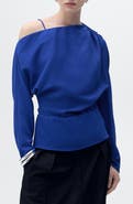 MANGO Asymmetric Long Sleeve Shirt