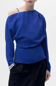 MANGO Asymmetric Long Sleeve Shirt