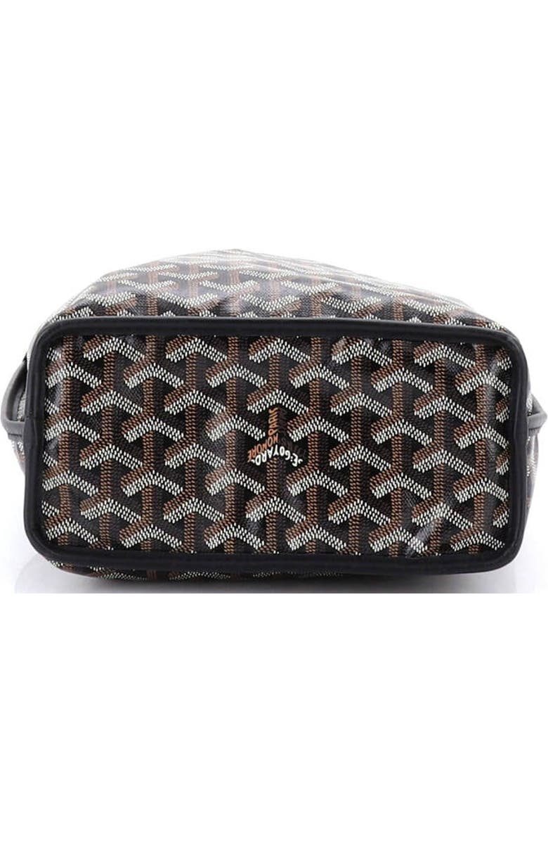 Pre-Owned Goyard Anjou Reversible Tote Coated Canvas Mini, Alternate, color, Black