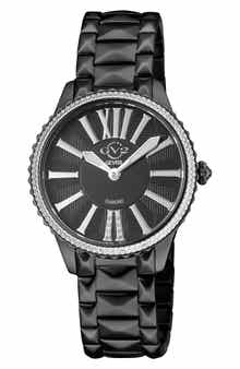GV2 Siena Genuine Diamond Stainless Steel Bracelet Watch, 37mm - 0.038 ctw