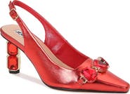 LADY COUTURE Jewel Heel Slingback Pump
