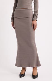 Feners Caricia Ribbed Skirt