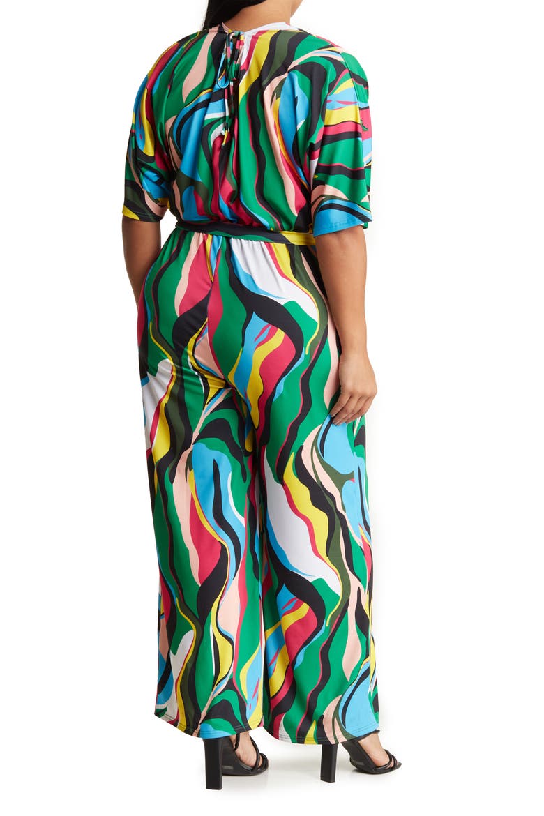 Balthazar Short Sleeve Jumpsuit, Alternate, color, PRINT AS SAMPLE