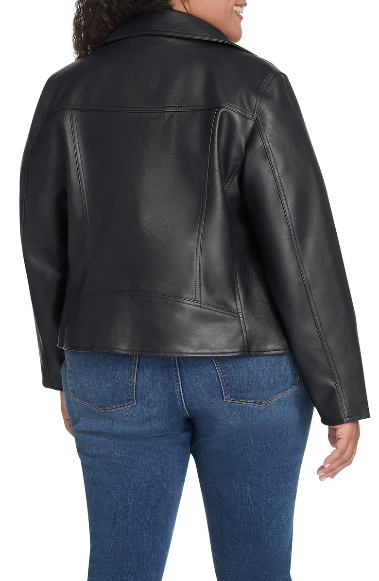 Levi's<sup>®</sup> Slim Fit Faux Leather Moto Jacket, Alternate, color, Black