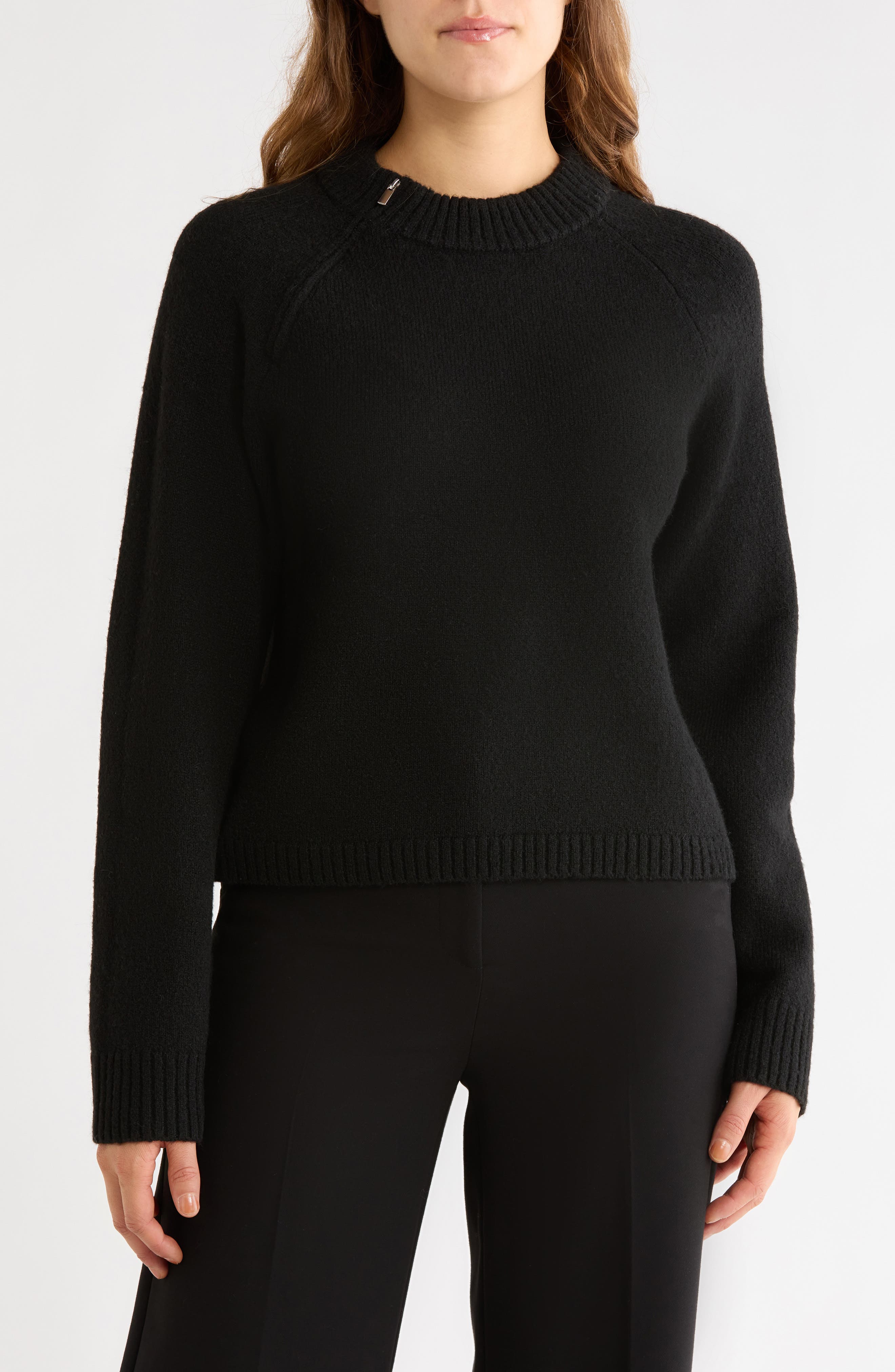 Zip It Crewneck Sweater