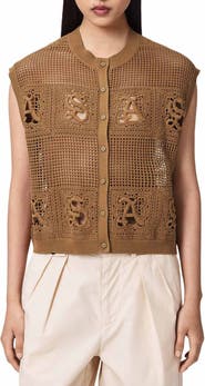 AllSaints Kyra Open Stitch Sweater Vest