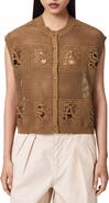 AllSaints Kyra Open Stitch Sweater Vest