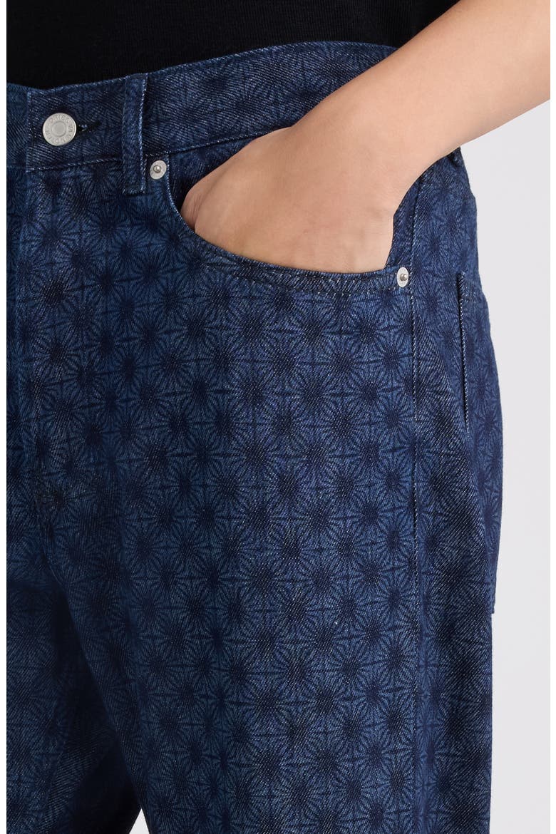 Panthero Bis Print Denim Straight Leg Jeans, Alternate, color, DESSIN BLUE