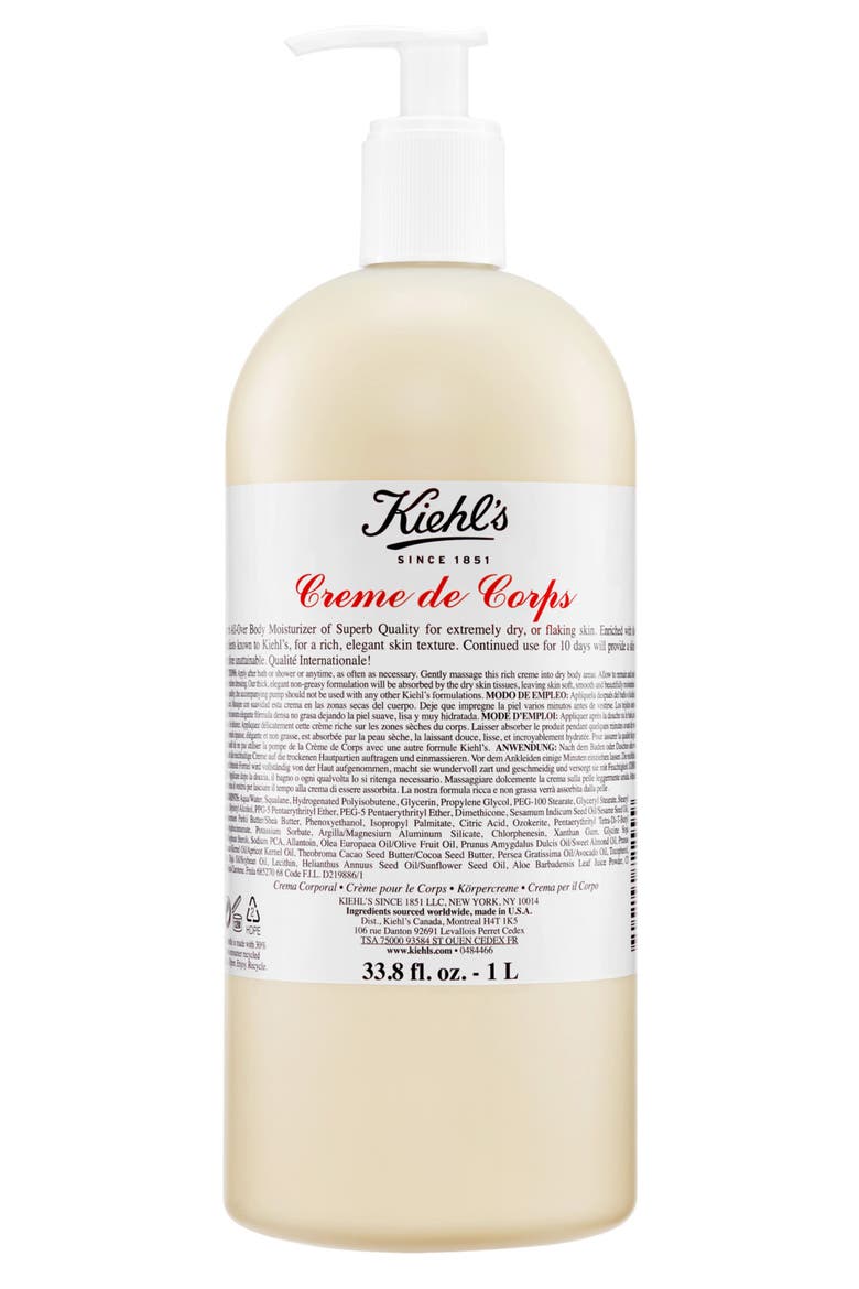 Creme de Corps Refillable Body Lotion with Cocoa Butter, Main, color, BOTTLE
