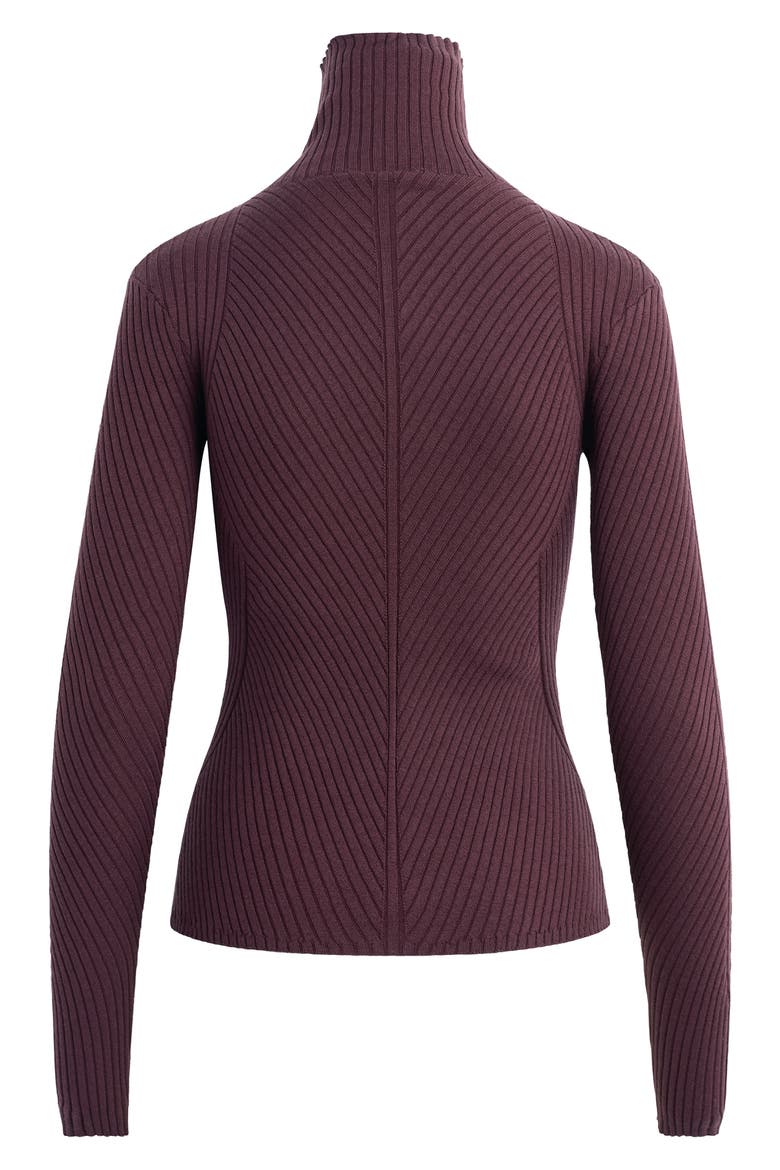 Be Your Girl Turtleneck Merino Wool Blend Sweater, Alternate, color, BURGUNDY DAHLIA