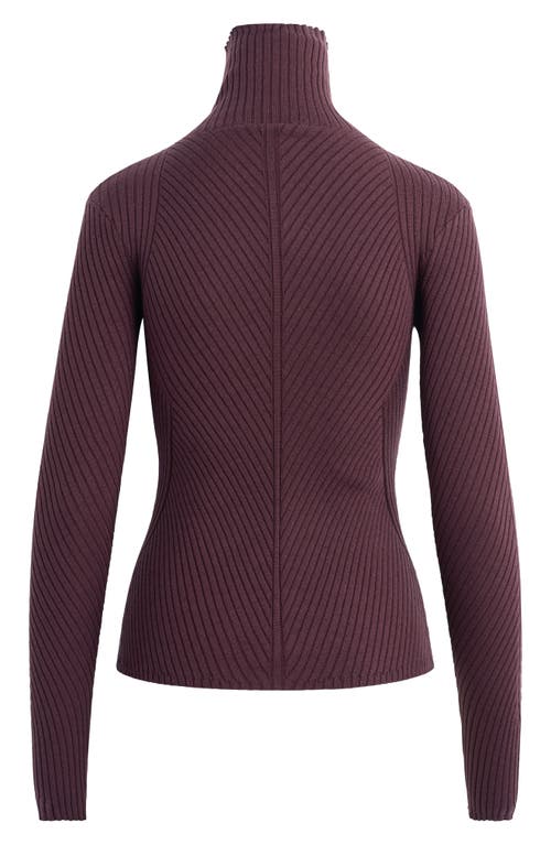 Favorite Daughter Be Your Girl Turtleneck Merino Wool Blend Sweater In Brown