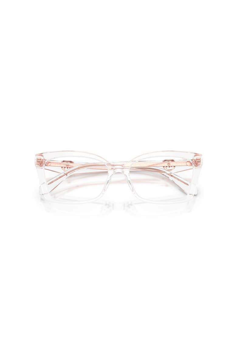 55mm Rectangle optical glasses, Alternate, color, Transparent