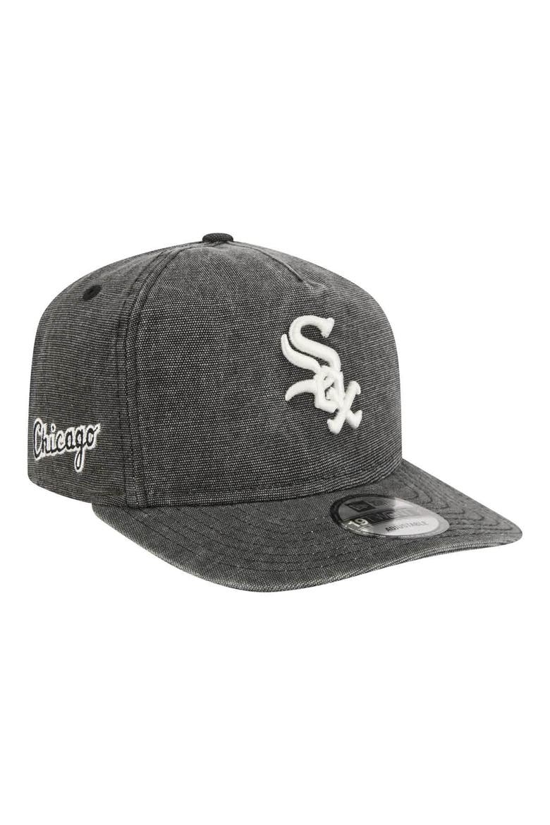 Men's New Era  Black Chicago White Sox  Denim Classic 19TWENTY Adjustable Hat, Alternate, color, Black