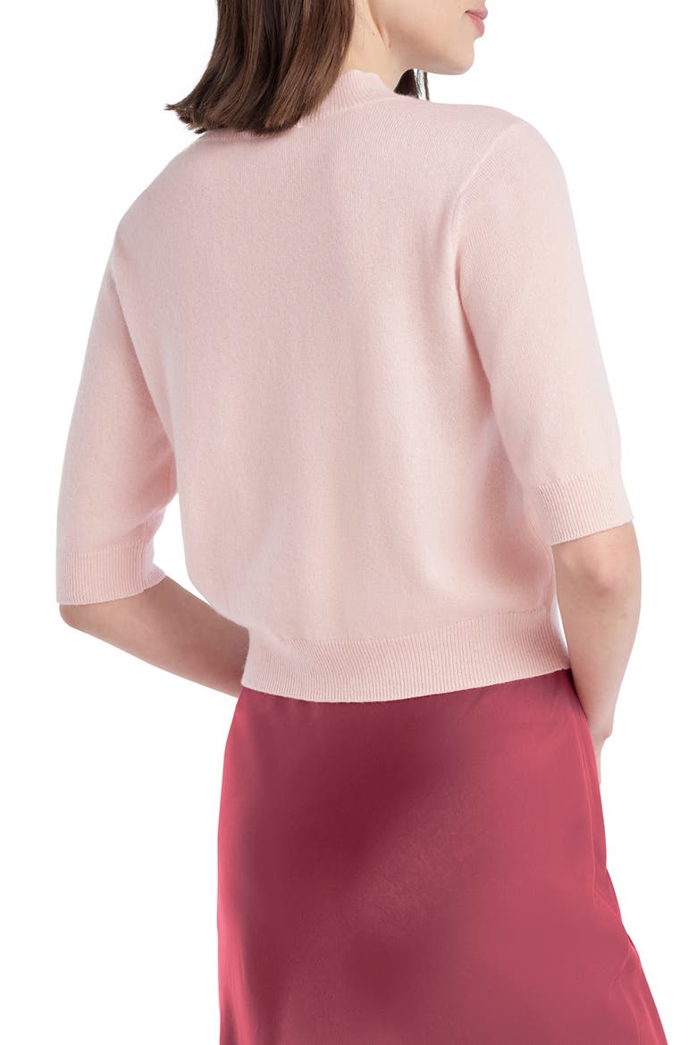 The Bonnie Mock Neck Cashmere Sweater, Alternate, color, BLUSH PINK