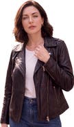 Roaman's Plus Size Moto Leather Jacket (plus)