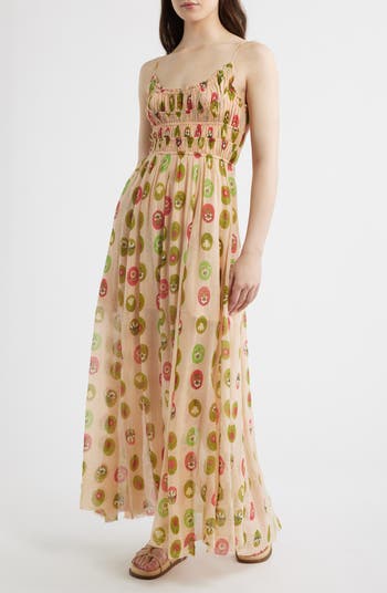Free People One Ciella Printed Maxi Dress - New England Combo / M Free People One Ciella Printed Maxi Dress - New England Combo / M