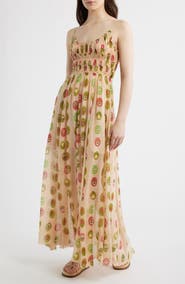 Free People Ciella Floral Cotton Maxi Dress