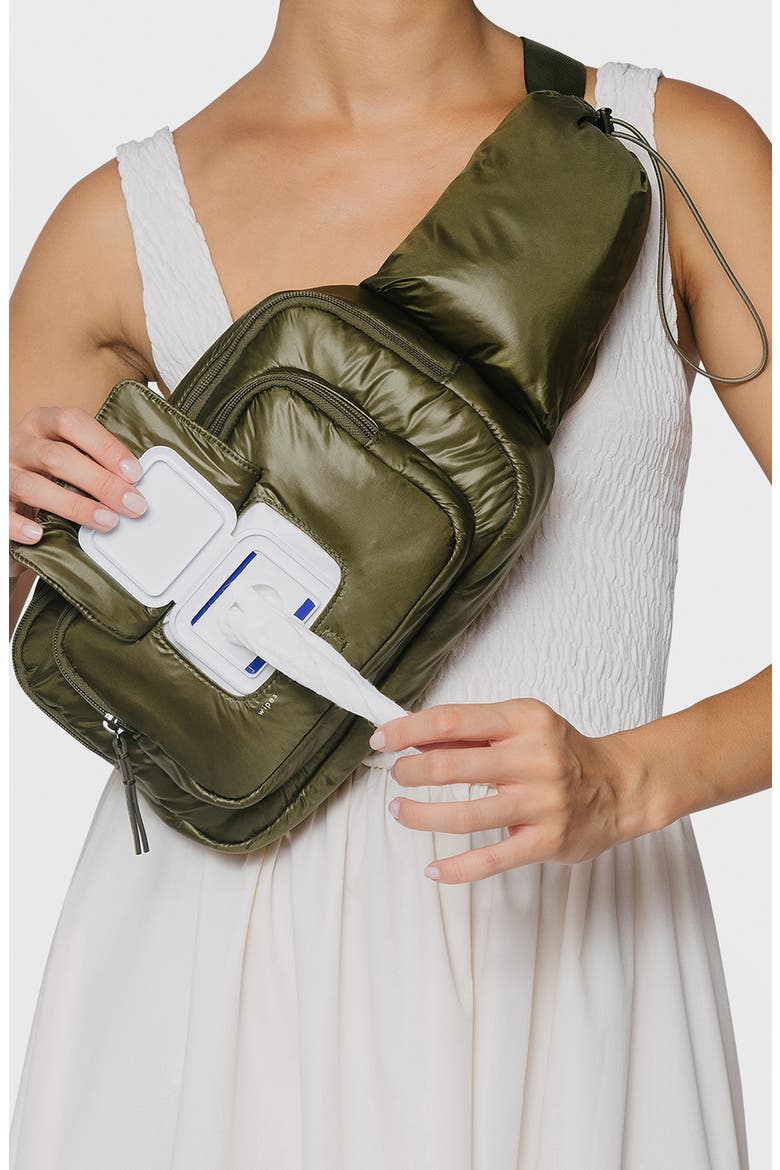 Changing Belt Bag, Alternate, color, OLIVE