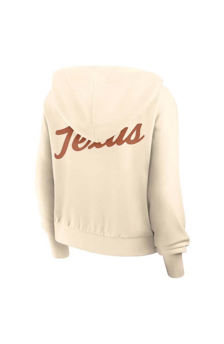 Nike Women's Nike Cream Texas Longhorns Cropped Chill Full-Zip Hoodie, Alternate, color, Cream