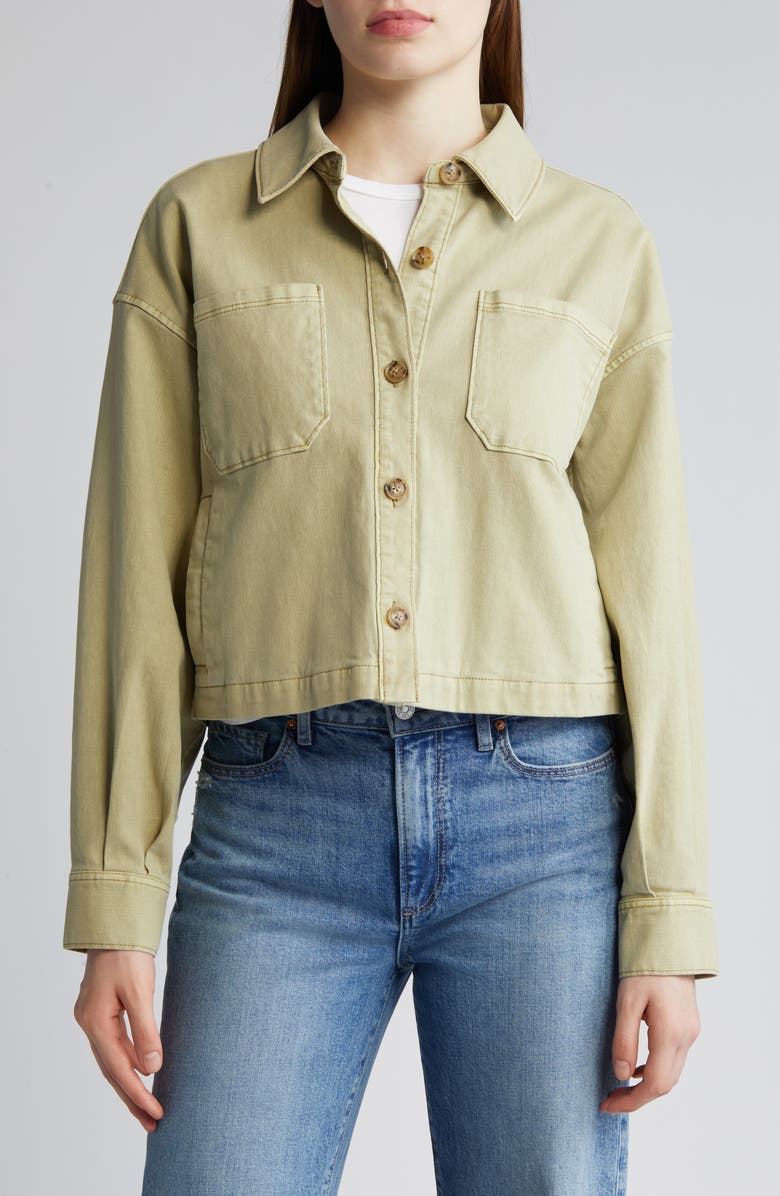 PAIGE Connor Shacket, Alternate, color, Vintage Pale Olive