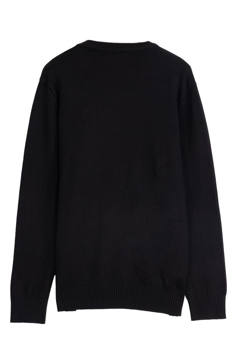 XRAY Kids' Basic V-Neck Sweater, Alternate, color, Black