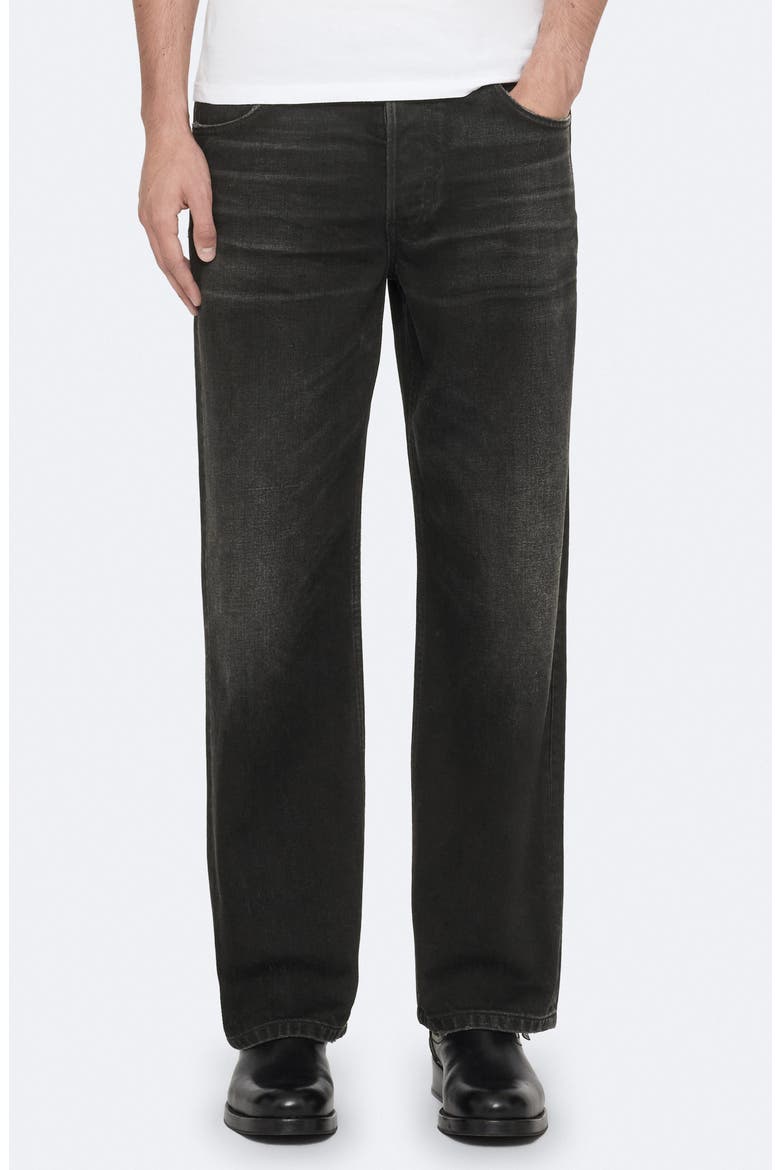 Loose Straight Leg Jeans, Main, color, WASHED GREY