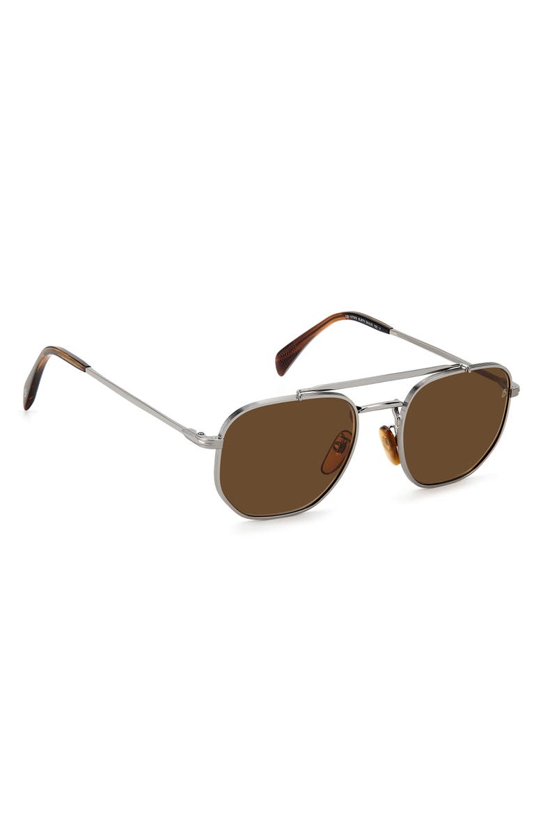 David Beckham Eyewear 54mm Aviator Sunglasses, Alternate, color, 