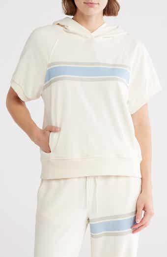 YOGALICIOUS Terry Short Sleeve Hooded Top